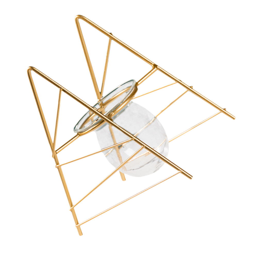 Mlins  Desktop Vase Ornament Flower Vessel Decoration Living Golden-image-OPC-PK8HJR2-NEW