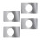 Raindrops 4pcs Round Strike Plate For Diy Enthusiasts 13x9cm 11