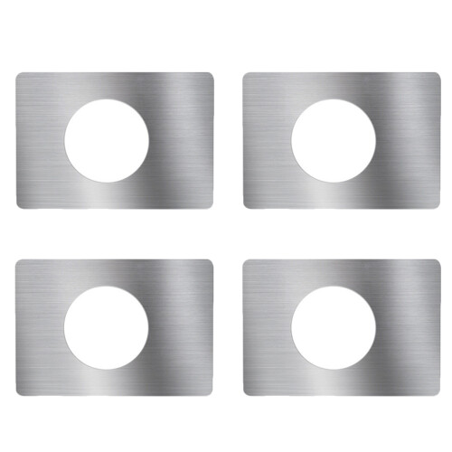 Raindrops 4pcs Round Strike Plate For Diy Enthusiasts 13x9cm