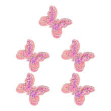 5St Leren Patches Roze Voor DIY Broches Hoofdbanden En Tassen