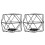 Mlins  2 Pcs Tea Light Candle Holder Wedding Decorations Office Black 2