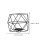 Mlins  2 Pcs Tea Light Candle Holder Wedding Decorations Office Black 8