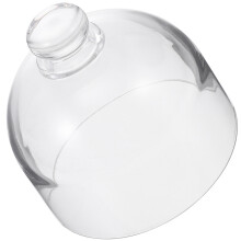 transparante ronde glazen cake dome met onderstel voor voedselopslag