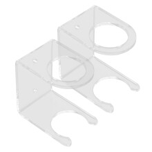Zehuanyu 2 Pcs Baseball Storage Rack 7.50x7.30x5.20cm Transparent