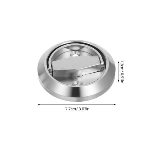 Stainless Steel Ring Handle Door Pull Modern Round 2pcs/Set 1