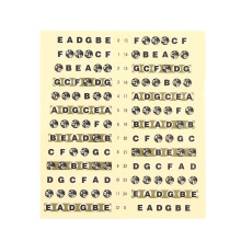 1 Pcs Guitar Fretboard Notes Beginner 6 Strings Guitar Trainer Map