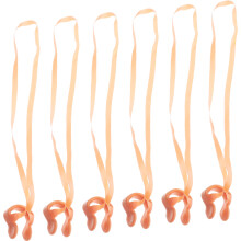 6 Pcs Nose Clips For Swimming Kids Entrained Rope Silicone Adults
