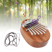 8-Schlüssel Sapele-Holz Kalimba Daumenklavier - Tragbares Musikinstrument