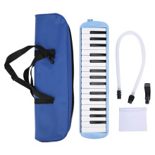 32-Tasten ABS Wind-Melodica Schwarz & Weiß, 42,5 cm Kompaktes Einstiegsset