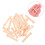 20Pièces Petits Clous En Bois Massif Beige Pour Bricolage 9