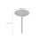 Raindrops 100pack Flat Head Thumbtacks Silver Iron Upholstery Pins For 2