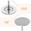 Raindrops 100pack Flat Head Thumbtacks Silver Iron Upholstery Pins For 7