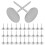 Raindrops 100pack Flat Head Thumbtacks Silver Iron Upholstery Pins For 1