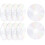 Cd Discs For Craft Projects Transparent 10pcs 4.72x4.72x0.05in 1