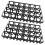 Germination Tray Racks Plastic Potting Trays Black 2pcs 6