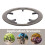 Cycle Chainring Cover Black Plastic Resists Mud 1pack 8