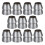 12pcs Round Handle Wedge Silver Carpentry Tools 8