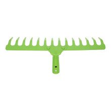 Simple Design Gardening Rake For Loosening Soil Green 1pcs