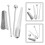 Unbranded  2 Sets Hanging Crimping Beauty Tool Kitchen Caulking 4