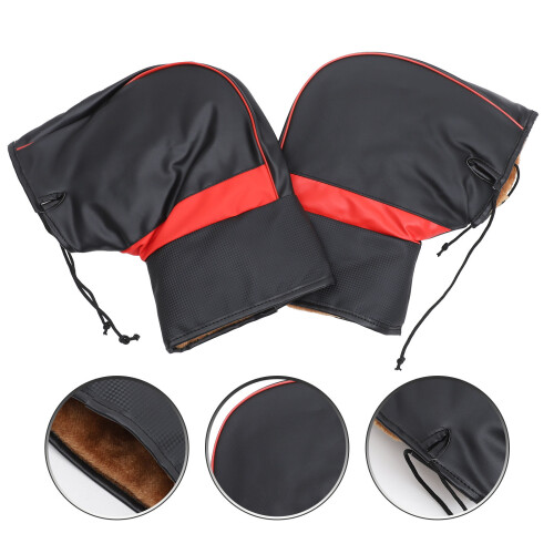 Riding Gloves Black Motorcycle Handlebars 1 Pair 2
