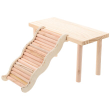 hamster cage platform climbing ladder toy wooden pet supply
