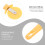 Raindrops Pizza Aerator Roller Yellow 2set 7.9x2.8x0.8in 8