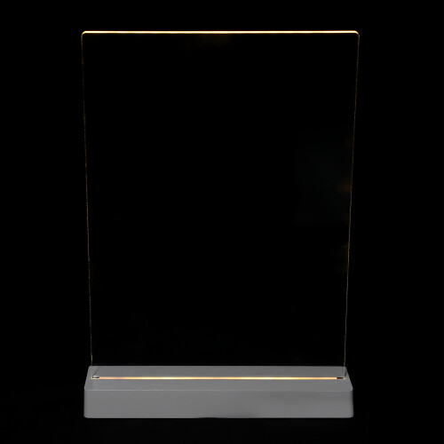 1 Set Led Writing Board Transparent Acrylic Erasable For Shops