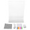 1 Set Led Writing Board Transparent Acrylic Erasable For Shops 9