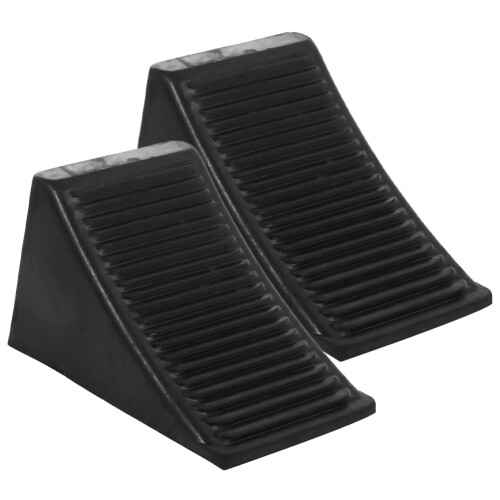 Trailer Wheel Chock Rubber 2pcs 1