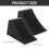 Trailer Wheel Chock Rubber 2pcs 6