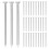 Raindrops  50 Pcs Masonry Nails Wall For Hanging Pictures Press Silver 4
