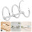 6 Pcs Metal Binder Notebook Loose Leaf Rings 3-Rings Silver 11