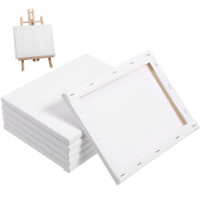6 Pcs Canvas Boards For Painting Pure Cotton Frame
