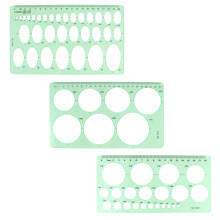 3 Pcs Painting Template Child Office Architecture Drawing Rulers Kit