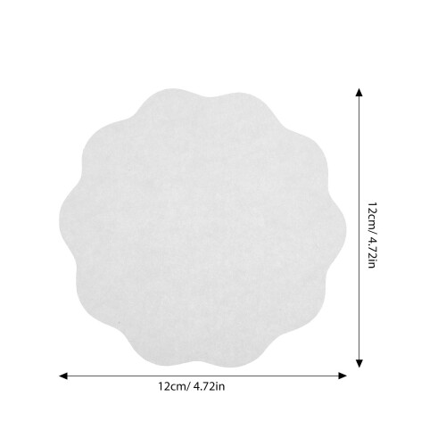 Round Parchment Paper For Drinks White 500pcs 1
