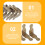 4pcs Corner Protection Bar Type Brass Abacus 8