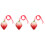 3 Pack Strawberry Instruments For Kids Creative Beginner Ocarina 6