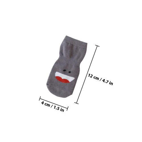 Socks Combed Cotton 5 Pairs 1x1.6x4.7in 1