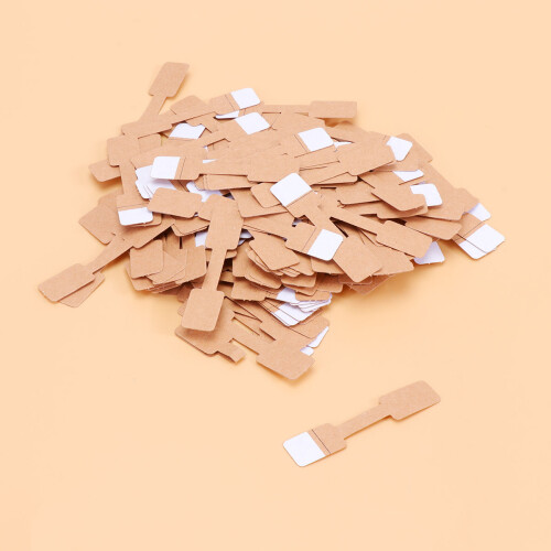 Raindrops  200 Pcs Keychain Packaging Ring Price Tags Sign Blank Label 2
