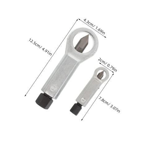 Rusted Nut Removal Nut Breaker Tool Alloy Steel 2pcs 2