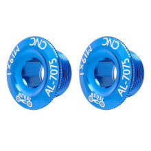 2 Pcs Crank Cover Screw For Mountain Chain Levers Bolts Blue