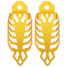 Fork Cover Motorcycle Suspension Guard Golden 1 Pair