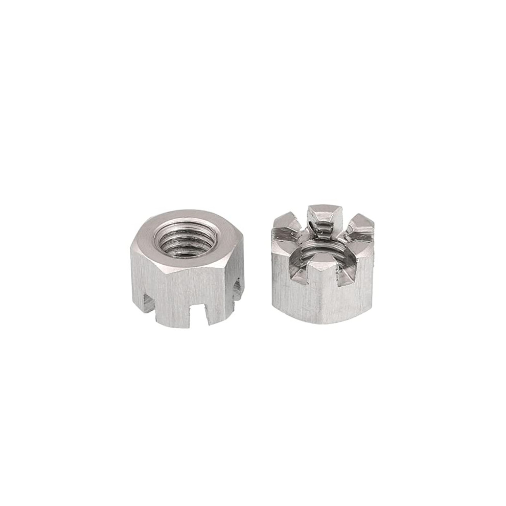 Lock Nuts Stainless Steel M6 M8 M10 M12 M14 M16 M20 Hexagonal Nut Pack Of 10 For Connecting Rods Wheel Axle Hub 6447073297465