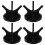 4pcs Minimalist Design Acrylic Baseball Stand For Use 10