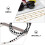 2Pièces Lanière Lunettes En Cuivre Perles Décor 9