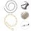 2Pièces Lanière Lunettes En Cuivre Perles Décor 2
