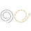 2Pièces Lanière Lunettes En Cuivre Perles Décor 4