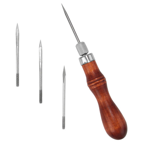 Handheld Sewing Supplies Diy Awl Tool Set Work 11.3x2.4cm 2