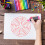 5 Sheets Mandala Dotting Tool Stencils Template Rock Painting Kit 8