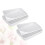 2St Eierhouder Wit Plastic Met Transparante , Duurzaam En 8
